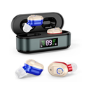 Mini Aparelho Amplificador Sonoro Pessoal Mini CIC Recarregável