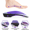 Palmilha Anatômica EVA Memory Foam Meia Sola com Amortecimento