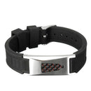 Pulseira Base Titânio de Energia Magnética Alivio de Dores Bio Silicone 7 em 1 - Ortolev Shop