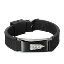 Pulseira Base Titânio de Energia Magnética Alivio de Dores Bio Silicone 7 em 1 - Ortolev Shop