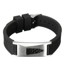Pulseira Base Titânio de Energia Magnética Alivio de Dores Bio Silicone 7 em 1 - Ortolev Shop