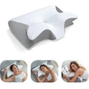 Travesseiro Cervical Ergonômico Memory Foam 2 em 1 | Suporte Anatômico para Descanso
