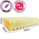 Travesseiro Duplo Massageador De Espuma Soft Firme - Ortolev Shop